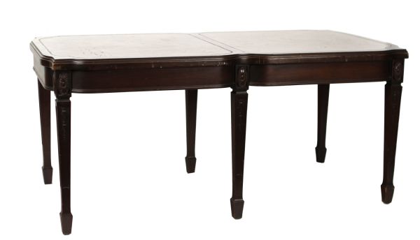 1940 Coffee Table Presented To Arch Ward For Help With College All Star Game w/Gold Placard on Front