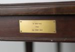 1940 Coffee Table Presented To Arch Ward For Help With College All Star Game w/Gold Placard on Front