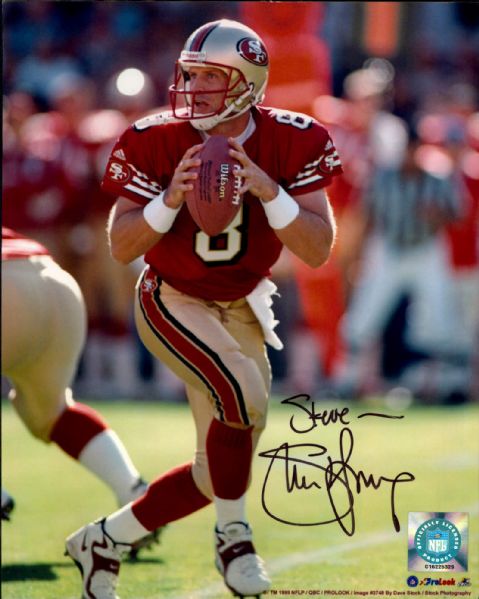 1999 Steve Young San Francisco 49ers Signed 8" x 10" Photo - JSA 