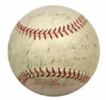 1973-84 Baseball Greats Multi Signed OAL (MacPhail) Baseball w/ 19 Sigs. Incl. (2) Mathews Robin Roberts Larry Doby - JSA