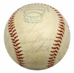 1973-84 Baseball Greats Multi Signed OAL (MacPhail) Baseball w/ 19 Sigs. Incl. (2) Mathews Robin Roberts Larry Doby - JSA