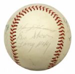1973-84 Baseball Greats Multi Signed OAL (MacPhail) Baseball w/ 19 Sigs. Incl. (2) Mathews Robin Roberts Larry Doby - JSA