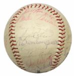 1961 Boston Red Sox Team Signed Baseball w/28 Sigs. Incl. Carl Yastrzemski & Pinky Higgings - JSA