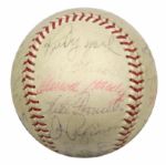 1961 Boston Red Sox Team Signed Baseball w/28 Sigs. Incl. Carl Yastrzemski & Pinky Higgings - JSA