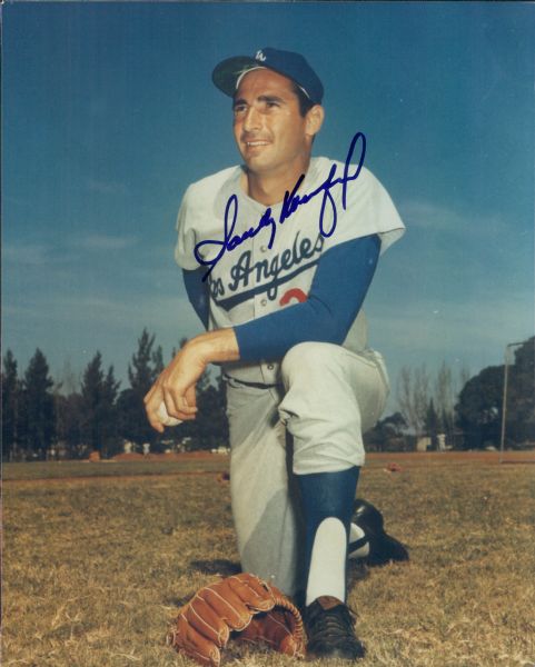 1980s Sandy Koufax Los Angeles Dodgers Signed 8" x 10" Photo - JSA 