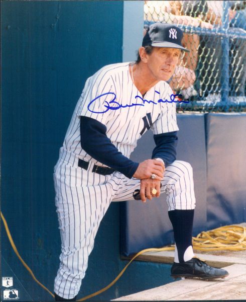 1980s Billy Martin New York Yankees Signed 8" x 10" Photo - JSA 