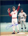 1980s Cincinnati Reds Big Red Machine Signed 8" x 10" - Lot of 10 w/ (2) Rose (3) Joe Morgan One Group Photo Gullet & Griffey Sr. - JSA 