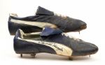 1980s Fernando Valenzuela Los Angeles Dodgers Game Worn Signed Cleats - JSA & MEARS Auction LOA