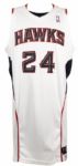 2007-08 Marvin Williams Atlanta Hawks Game Worn Signed Jersey w/ Mei Gray Label - MEARS LOA & JSA