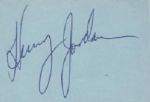 1960s Henry Jordan Green Bay Packers Signed Cut w/Photo - One of Toughest Hall of Fame Autographs Large Signature - JSA 
