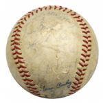 1959 All-Star Team Signed ONL (Giles) Baseball w/ 23 Sigs. Incl. Ted Williams Ken Boyer Mays Banks Warren Spahn - JSA 