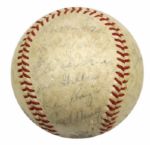 1959 All-Star Team Signed ONL (Giles) Baseball w/ 23 Sigs. Incl. Ted Williams Ken Boyer Mays Banks Warren Spahn - JSA 