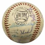 1964 San Francisco Giants Team Signed ONL (Giles) Baseball w/25 Sigs. Incl. Willie McCovey Willie Mays - JSA 