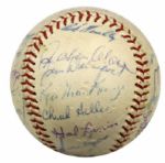 1964 San Francisco Giants Team Signed ONL (Giles) Baseball w/25 Sigs. Incl. Willie McCovey Willie Mays - JSA 