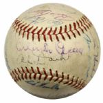 1964 San Francisco Giants Team Signed ONL (Giles) Baseball w/25 Sigs. Incl. Willie McCovey Willie Mays - JSA 