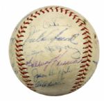 1964 San Francisco Giants Team Signed ONL (Giles) Baseball w/25 Sigs. Incl. Willie McCovey Willie Mays - JSA 