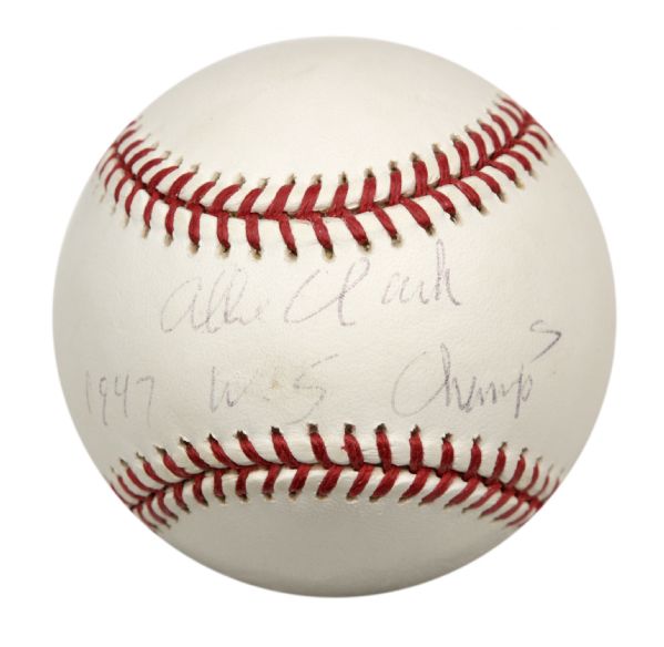 2000-11 Allie Clark New York Yankees Single Signed OML (Selig) Baseball - JSA 