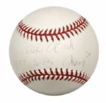 2000-11 Allie Clark New York Yankees Single Signed OML (Selig) Baseball - JSA 