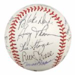 1990s Baseball Greats Signed Baseball w/21 Sigs. Incl. Dick Williams Fergie Jenkins Billy Williams - JSA 