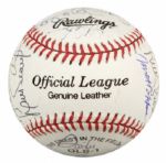 1990s Baseball Greats Signed Baseball w/21 Sigs. Incl. Dick Williams Fergie Jenkins Billy Williams - JSA 