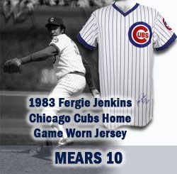 1983 Fergie Jenkins Chicago Cubs Game Worn Signed Jersey Final Season (MEARS A10 & JSA)