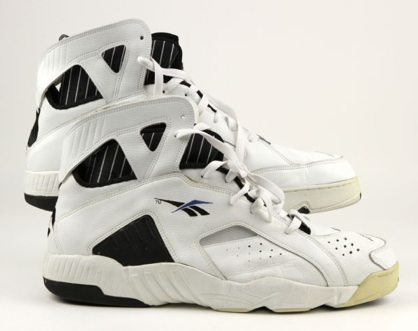 1990s Shaquille ONeal Orlando Magic Game Worn Signed Shoes (MEARS Auction LOA & JSA) 