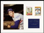 1990s Sandy Koufax Los Angeles Dodgers Signed 16" x 12" Display - JSA 