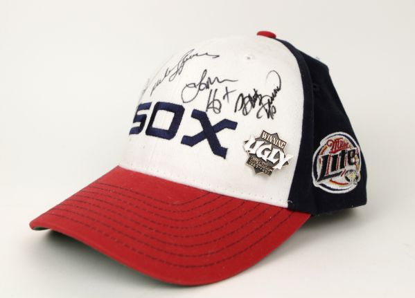 1984 Chicago White Sox Multi Signed Cap LaMarr Hoyt Tom Paciorek Mike Squires - MEARS Auction LOA