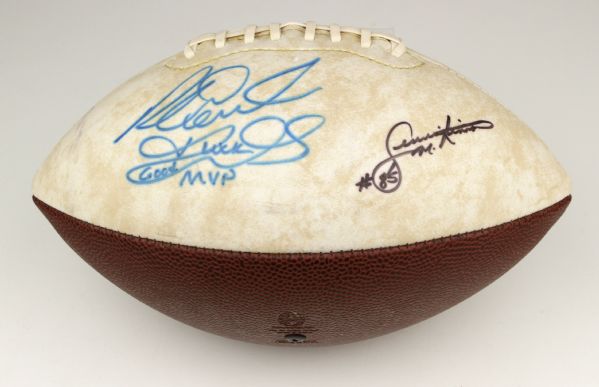 1985 Richard Dent & Dennis McKinnon Chicago Bears Signed Commemorative Football - JSA