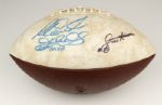 1985 Richard Dent & Dennis McKinnon Chicago Bears Signed Commemorative Football - JSA