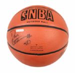 2000-04 circa Milwaukee Bucks Signed Basketball - 11 Signatures - MEARS Auction LOA