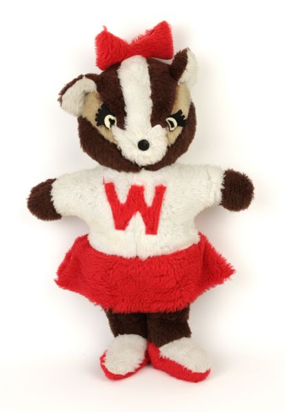 1950s circa Female Wisconsin Badger Stuffed Animal VERY RARE!