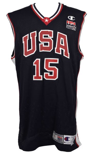 2000 Shareef Abdur-Rahim Team USA Game Worn Jersey (MEARS A5) 