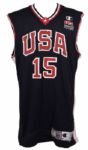2000 Shareef Abdur-Rahim Team USA Game Worn Jersey (MEARS A5) 