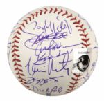 2004 Chicago Cubs Team Signed OML (Selig) Baseball w/25 Sigs. Incl. Greg Maddux Sosa Garciaparra Dusty Baker - JSA 
