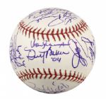 2004 Chicago Cubs Team Signed OML (Selig) Baseball w/25 Sigs. Incl. Greg Maddux Sosa Garciaparra Dusty Baker - JSA 