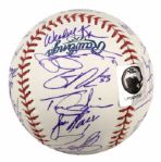 2004 Chicago Cubs Team Signed OML (Selig) Baseball w/25 Sigs. Incl. Greg Maddux Sosa Garciaparra Dusty Baker - JSA 