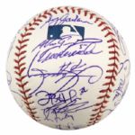 2004 Chicago Cubs Team Signed OML (Selig) Baseball w/25 Sigs. Incl. Greg Maddux Sosa Garciaparra Dusty Baker - JSA 