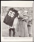 1983-90s Ray Nitschke Green Bay Packers 11 x 14 Vern Biever Photo & Jersey Retirement Photo 