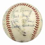 1948-81 Minor League Team Signed Baseball - PCL Tucson Toros & Aberdeen Pheasants (MEARS Auction LOA)
