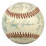 1948-81 Minor League Team Signed Baseball - PCL Tucson Toros & Aberdeen Pheasants (MEARS Auction LOA)