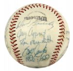 1948-81 Minor League Team Signed Baseball - PCL Tucson Toros & Aberdeen Pheasants (MEARS Auction LOA)