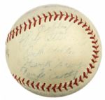1948-81 Minor League Team Signed Baseball - PCL Tucson Toros & Aberdeen Pheasants (MEARS Auction LOA)