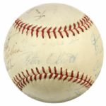 1948-81 Minor League Team Signed Baseball - PCL Tucson Toros & Aberdeen Pheasants (MEARS Auction LOA)