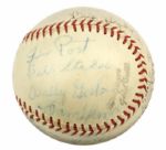 1948-81 Minor League Team Signed Baseball - PCL Tucson Toros & Aberdeen Pheasants (MEARS Auction LOA)