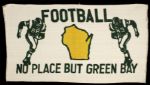 1960s Green Bay Packers Blanket 1962 Salute to the Packers & 1963 Champs Pinback 