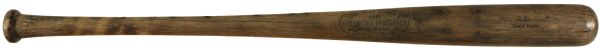 1933 Max Harned H&B Louisville Slugger Professional Model Game Used Bat (MEARS Auction LOA)