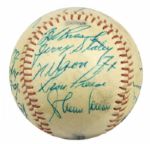1960 Chicago White Sox Team Signed Baseball w/19 Sigs. Incl. Ted Kluszewski Sweet Spot & Nellie Fox Bold Signatures - JSA 