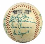 1960 Chicago White Sox Team Signed Baseball w/19 Sigs. Incl. Ted Kluszewski Sweet Spot & Nellie Fox Bold Signatures - JSA 
