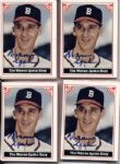 1983 The Warren Spahn Milwaukee Braves Signed Set - Lot of 4 - JSA
